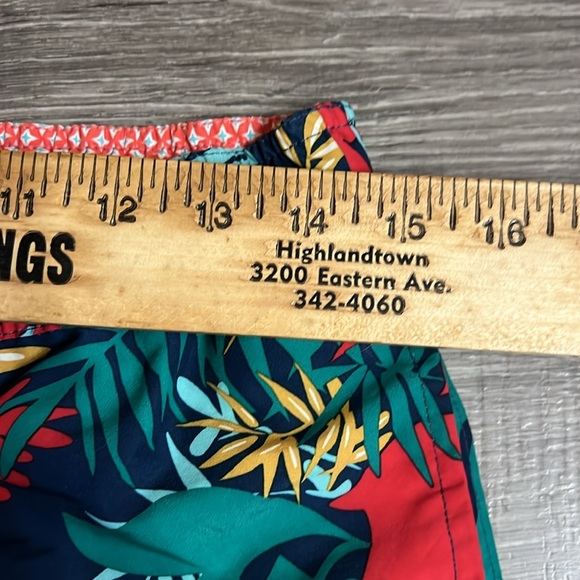 Bonobos Swim Trunks Men’s Size SM Mesh Lining Pockets Tropical Print Drawstring - Picture 10 of 13